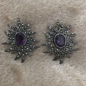 Marcasite Starburst Earrings